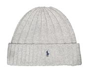 Polo Ralph Lauren Men`s Signature Merino Cuffed Beanie, Light Gray (Pp0054-032), One size