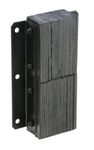 Vestil V-1120-4.5 Rubber Vertical Laminated Dock Bumper, 11" Width, 20" Height, 4.5" Depth