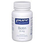 Pure Encapsulations - Biotin 8 mg - Hypoallergenic B Vitamin Supplement - 120 Vegetable Capsules