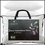 Laura Secret 2 Hotel quality Duck Feather & Down Pillows. Extra filling pillows