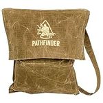 The Pathfinder School Durable Rip-Stop Waxed Canvas Single Strap Hiking Pack Gathering Bag Haversack, Brown