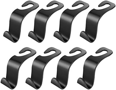 VTECHOLOGY Car Seat Headrest Hook,8Pack Car Headrest Bag Hooks Seat Headrest Hooks Backseat Headrest Hangers Storage for Purses,Grocery Bags,Coats,Car Water Bottle Hooks