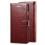 Amazon Brand - Solimo Flip for Samsung Galaxy J8 (Leather_Brown)