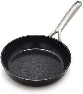GreenPan GP5 Hard Anodized Advanced Healthy Ceramic Nonstick, 8" Frying Pan Skillet, PFAS-Free, Induction, Dishwasher Safe, Oven & Broiler Safe, Black