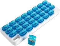 Monthly Pill Organizer - 31 Day Pill Organizer with Large Removable Medication Pods, Portable Pill Case Box and Holder for Daily Medicine and Vitamins, Great for Travel by MEDca