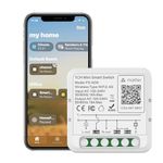 Matter Smart Switch 16A Mini DIY WiFi Light Switch Relay Module, Compatible with Homekit, Alexa, Google Home, SmartThings with Remote Control & Timer, Matter Smart Home Devices, 1 Gang