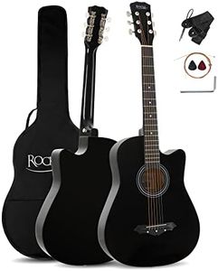 Rocktile WSD-5C-BK Slim Line Set de guitare folk Noir