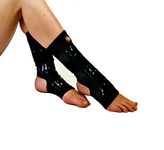 Small Black Mighty Grip Pole Dancing Ankle Protectors with Tack Strips for Gripping the Pole (1 pair)