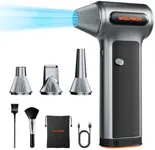 WOLFBOX MF200 Electric Air Duster with Removable Battery, Super Power Cordless Blower - 3-Speed Adjustable, Long Life
