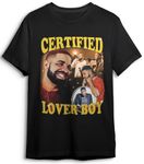 I-Drip Drake T-Shirt Crewneck Certified Lover Boy Merch Hip Hop Bootleg Graphic Black T-Shirt (S)