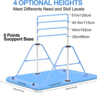 EVERYMILE Adjustable Gymnastics Bar – Height Adjustable Training Equipment