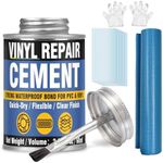 Vinyl Contact Cement, PVC Glue High Strength, Waterproof Pool Patch Repair Kit, Vinyl Glue for Tarps, Bounce Houses, Inflatables, Pool Liners, Awnings, Tents, Covers, and Floor Mats (2.02 oz)