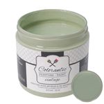 Colorantic | SAGE Chalk Paint Based for Furniture DIY - Multi-Surface All-in-One Craft Paint| SOFT LIGHT GREEN Home Decor Painting (8 oz, Sage)