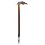 GOODSMANN Path Lighting LED Low Voltage Landscape Lights 0.6 Watt Garden Lights Outdoor Lighting with Metal Stake and Connector 22 Lumen Warm White, Chocolate Brown 9920-2101-01