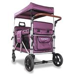 FUXTEC folding wagon - CTXL900 - for up to 4 children Purple - The Ultimate Family Transport and Storage Solution