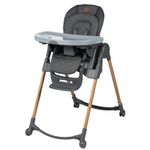 Maxi-Cosi Minla 6-in-1 High Chair, convertible, from birth, detachable kitchen booster seat, compact fold, easy to clean, Classic Graphite