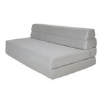 Double Z Bed Fold Out Cotton Spare Guest Bed Sofa/Chair/Futon/Mattress 100% foam GREY