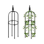 Garden Plant Obelisk, Tower Obelisk Garden Trellis - Obelisks For Climbing Plants, Garden Obelisks Metal, Climbing Plant Support, Rose Tower Vine Supports For Climbing Vines & Flowers 90/120/150cm