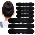 10 PCS Hair Bun Maker for Women Lazy Hair Curler Bun Clips Easy Magic Snap Roll Sponge Bun Donut Hair Maker for Women With Hair Ties