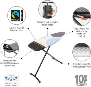 Brabantia XL Ironing Board – 135x45cm Large Surface
