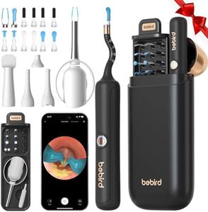 Bebird Earsight Plus R37R Ear Cleaning Camera Wax Removal Tool kit, Flexible Ear Scope Otoscope Camera Light, Visual Ear Picker Wireless Earwax Remover Tweezers for Adults & Kids
