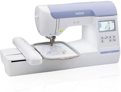 Brother Embroidery Machine PE800, 138 Built-in Designs, 5" x 7" Hoop Area, Large 3.2" LCD Touchscreen, USB Port, 11 Font Styles