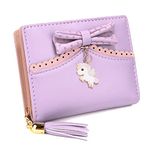 UTO Wallet for Girls Cute Unicorn Bowknot Women Small Coin Purse Card Bill Holder Organizer CA