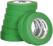 STIKK Painters Tape - 8pk Green Painter Tape - 1 inch x 60 Yards - Paint Tape for Painting, Edges, Trim, Ceilings - Masking Tape for DIY Paint Projects - Residue-Free Painting Tape