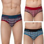 Zoiro Men's Cotton Printed Brief Pack of 3