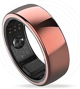 aaboRing, Health & Fitness Tracker Smart Ring, Advance Sleep Monitoring, Stress & Activity Tracking, Titanium, IP68 Waterproof (US Size No 8, Wireless - Radiant Rose Gold)