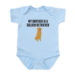 CafePress My Brother is A Golden Retriever Body Suit Cute Infant Bodysuit Baby Romper