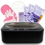 Teglu 2025 Paraffin Wax Bath for Hands and Feet 4L, Paraffin Wax Heater Moisturizing Kit with 3X 450g Paraffin Wax Refill for Hand and Foot Spa at Home, Paraffin Wax Machine Black