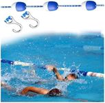 50 38 35 30 25 20 10 Foot Pool Safety Rope, Professional Swimming Lane Dividers Line, Foot Floating Cordon Pool Safety Divider Line, Effective Visibility Pool Divider Rope with Buoys(30Foot/9.2m Long)