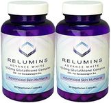 Pack of 2 Relumins Advance White 1650mg Glutathione Complex - 15x Dermatologic Formula with Advanced Skin Nutrients