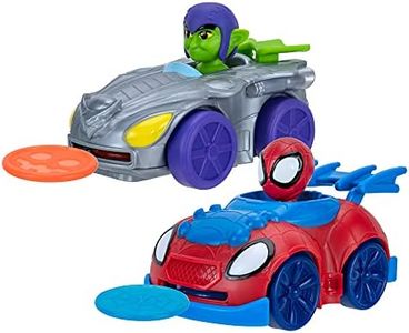 Spidey and his Amazing Friends Disc Dasher Little Vehicle 2-Pack - 5” Disc Dashers Featuring Spidey Vs Green Goblin - Amazon Exclusive