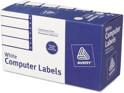 Dot Matrix Printer Address Labels, 1 Across, 1-15/16 x 4, White, 5000/Box