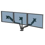 Fellowes Platinum Series Adjustable Triple Monitor Arm (8042601), Black