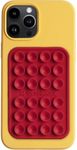 OCTOBUDDY Classic - Silicone Suction Phone Case Adhesive Mount - Hands-Free, Strong Grip Holder for Selfies & Videos - iPhone & Android Compatible - 2.25″ x 3.25″, RED