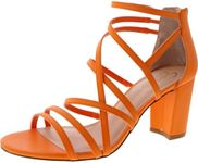 Jessica Simpson Women's Stassey Heel Sandal Pump, Mango Sorbet, 7 US