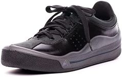 Men's Old School Style Trainers with Leather Upper - Court Vision Low Business Trainers Men Summer Shoes Men's Running Shoes & Walking Shoes with Support Shoes for Adults & Old Skool Trainers, black, 11