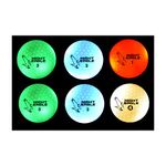 Night Eagle CV LED Golf Balls - Light Activated - No Timer - 6 Pack (2xGreen,2xBlue,Red,White)
