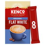 Kenco Flat White Instant Coffee Sachets s 8x14.8g (Pack of 5, Total 40 Sachets, 592g)