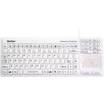 Wetkeys KBSTRC106T-W Sanitype Hygienic Touchpad Keyboard Washable Touchpad-Plus USB, White