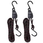 Ayaport Kayak Rope Tie Down 14ft Ratchet Straps Bow and Stern Ratcheting Tie Downs Rope Hanger Kayak and Canoe Accessories