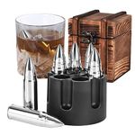 EooCoo Fathers Day Anniversary Birthday Gifts, Whiskey Stones Gift Set, Mens Gifts Ideas, Whiskey Gifts for Men, Man Cave Stuff Cool Gadgets, Gifts for Him Boyfriend, Reusable Ice Cubes