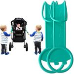 Tagalong Stroller Accessory for Child Safety | Toddler Must Have to Keep Kids Close | Toddler Travel Accessory - Links to Strollers, Backpacks, Shopping Carts - Teal Tag, 2 Pack