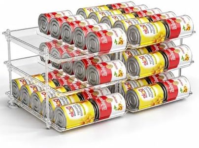 Sotfamily Height Adjustable Can Organizer for Pantry, Holds 60 16 oz Cans