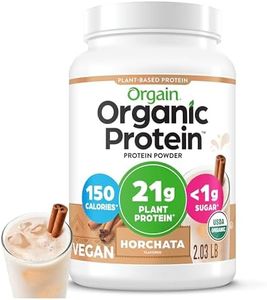 Orgain Organic Vegan 21g Protein Powder, Horchata, 2.03 lb | Plant based protein, 8g prebiotic fiber, low net carb, no added sugar or lactose ingredients, non-GMO, for shakes & smoothies