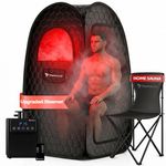 Improved 2.0 ThermoLab™ 2026 Steam Sauna for Home Use – 2.6L Steamer & 1000W Heater with Chair & Infrared LED – Detox, Relaxation & Stress Relief – Upgraded 2026 Pop-Up Tent with Remote Control