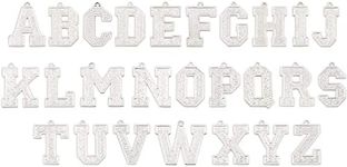 Bright Creations Silver Alphabet Charms for Jewelry Making, Letter Pendants (26 Pieces)